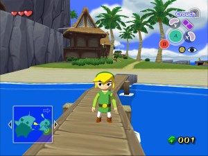 Link looking like a boss on the bridge