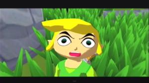 Link suprised the bird stole his sister